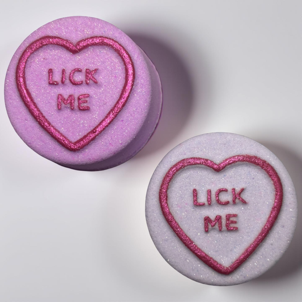 18+ *EXCPLICIT* Conversation Heart Valentines Bath Bomb Set of 6